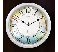 OCEST 13Inch Illuminated Wall Clock, Silent Lighted up Wall Clock Glow in The Dark, Battery Operated for Bedroom, Bathroom, Living Room, Kitchen, Home Office (White)