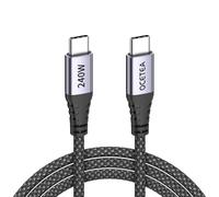Ocetea 240W USB C Charger Cable, PD3.1, Type C, Fast Charge USBC, Compatible with iPhone 16, 15 Pro Max Plus, MacBook Pro, iPad Pro, Galaxy S24, S23, Pixel (2M)
