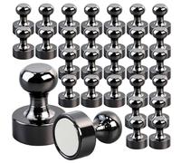 OCEUMAOA 30 Pack Neodymium Strong Magnets, Black - Decorative Magnets for Fridge, Whiteboard, Crafts, Home, Office and School
