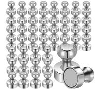 OCEUMAOA 54 Pack Strong Neodymium Mini Magnets for Whiteboard, Magnetic Board, Fridge, Crafts, Home, Office and School - Silver