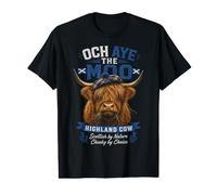 Och Aye The Moo Highland Cow Scottish Humor Pun Value Graphic T-Shirt