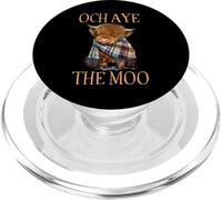 Och Aye The Moo Scottish Highland Cow Funny Saying PopSockets PopGrip for MagSafe
