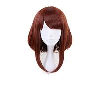 OCHACO URARAKA Ochako Women Brown Short Wig Cosplay Costume Boku no Hero Academia Heat Resistant Hair Wigs