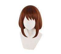 Ochako Uraraka Wig Cosplay Wig Synthetic Red Short Anime Cosplay Ochaco Uraraka