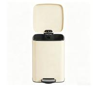 Ochama 20L Trash Can, Kitchen Garbage Can, Soft Close and Stays Open, Sand Beige