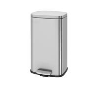 Ochama 30L Kitchen Rubbish Bin with Soft-Close Lid and Inner Bucket, Silver
