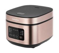 ochama 4L Rice Cooker, 930W, PFOA-Free Ceramic Coating Inner Pot, Intelligent Timer, 6 Cooking Functions, LED Display, Comes with Rice Spoon & Steamer Basket