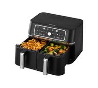 Ochama Dual-Chamber Air Fryer, 9 L Large Capacity, Home Food Processor, Zone Cooking with Precise Temperature Control, 10-in-1 Multifunctional, Home Fryer and Oven