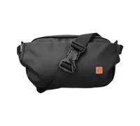 ochama×J.ZAO Explorer Messenger Bag Men's and Women's Chest Bag Waist Bag Large Capacity, Single Shoulder Backpack Leisure Sports Mobile Phone Black