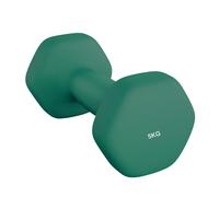 Ochama Jungle Green Hex Dumbbell Pair - 2 x 4 kg Neoprene-Coated Hand Weights - Ideal for Home Workout, Fitness, and Strength Training