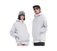 ochama [Pangolin 500 Series] Stretch Jacket Single-layer Hard Shell Jacket Unisex Glacier Gray L