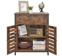 Ochama Storage Cabinet 2 Drawers 2 Doors Rustic Brown
