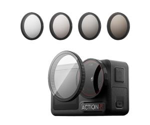 ochama x J.ZAO Action Filter Kit for DJI Action 3/4/5PRO - 4-Piece Set with CPL Polarizer & ND8/16/32 Filters - Camera Accessories