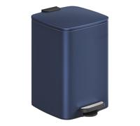 Ochama x SONGMICS Pedal Trash Can, Stainless Steel Kitchen Bin with Soft Close Lid, Removable Inner Bucket, for Home, Blue