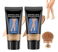 O'CHEAL Leg Makeup Waterproof No Transfer, No Transfer Leg Makeup Cream, Body Coverage Perfector Waterproof, Sweatproof & Long Lasting Full Coverage Body Concealer for Legs (Ivory white+Dark)