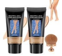 O'CHEAL Leg Makeup Waterproof No Transfer, No Transfer Leg Makeup Cream, Body Coverage Perfector Waterproof, Sweatproof & Long Lasting Full Coverage Body Concealer for Legs (Natural+Ivory white)