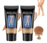 O'CHEAL No Transfer Leg Makeup Cream, Body Coverage Perfector Waterproof, Waterproof Full Coverage Body Concealer, Sweatproof Long Lasting Leg Cream for All Skin Types (Natural+Dark)