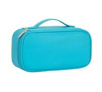 OCHEAL Small Makeup Bag,Portable Cute Travel Makeup Bag for Women and Girls Makeup Brush Organizer cosmetics Pouch Bags-Dark Blue