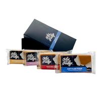 Ochil Fudge Handmade Scottish Fudge & Tablet Gift Box - 4 Flavours: Butter, Butterscotch, Honey & Traditional Tablet | Gluten-Free, Vegetarian, Small Batch, Made in Scotland - 4 × 100g