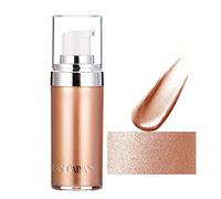 OCHILIMA 4 Colors Face Body Shimmer Body Cream Liquid Body Highlighter Long-lasting Shine Brighten Glitter Shimmering Body Cream for All Skin Types Bronzer (#02 Rose Gold)