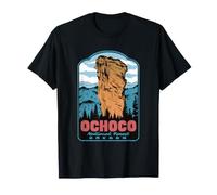 Ochoco National Forest Oregon Steins Pillar Retro Art T-Shirt