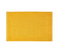(Ochre) Check 100% Cotton Non Slip Bath Mat