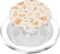 Ochre Rainbow Floral Boho Pattern PopSockets PopGrip for MagSafe