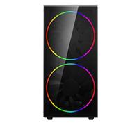 OCHW Black Hole ARGB Ultra Fast Gaming PC Desktop Computer AMD Kaveri A8-9600 4.2GHz Quad Core ATI Radeon HD R7 Graphics 600W PSU USB 3.0 960GB SSD 16GB DDR4 Wifi Windows 10 Pro