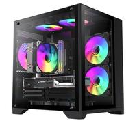 OCHW Infinity RGB Ultra Fast Gaming PC Desktop Computer AMD AMD Ryzen 3 4100 4.0Ghz 8 Threads, 4GB Geforce GTX 1650 Graphics, USB 3.0 120GB SSD 16GB DDR4 Wifi Windows 11 Pro