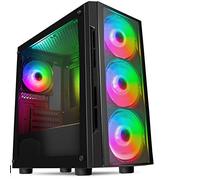 OCHW Metis RGB Ultra Fast Gaming PC Desktop Computer AMD Athlon 3000G Quad Thread ATI Radeon HD Vega 3 Graphics USB 3.0 480GB SSD 16GB DDR4 Wifi Windows 10 Pro