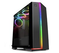OCHW Starlight RGB Ultra Fast Home Office Gaming PC Desktop Computer AMD Ryzen 5 5600G 4.4Ghz 12 Threads ATI Radeon HD Graphics USB 3.0 1000GB HDD 16GB DDR4 Wifi Windows 11 Pro