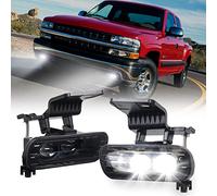 OCHYIT LED Fog Lights Replacement, Dual 4D Projector Fog Lamps Compatible with 1999-2002 Chevy Silverado 1500 2500, 2000-2001 Silverado 3500, 2000-2006 Chevrolet Suburban Tahoe 2Pcs