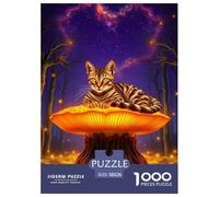 Ocicat 1000 Pieces Jigsaw Puzzles Pet Cat for Kids Creative Home Decoration Birthday Gifts Age 14+ ForAdults 38x26cm/1000pcs