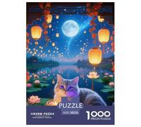 Ocicat 1000 Pieces Jigsaw Puzzles Pet Cat for Kids Creative Wall Decoration Gifts for Men Age 14+ ForAdults 38x26cm/1000pcs