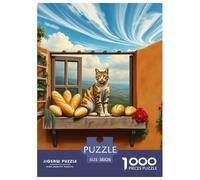 Ocicat 1000 Pieces Jigsaw Puzzles Pet Cat for Kids Creative Wall Decoration Gifts for Men Age 14+ ForAdults 38x26cm/1000pcs