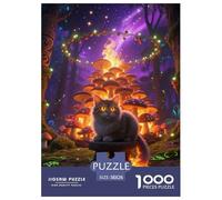 Ocicat 1000 Pieces Jigsaw Puzzles Pet Cat for Kids Staycation Kill Time Home Decoration Educational Games Gifts Age 14+ ForAdults 38x26cm/1000pcs