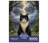 Ocicat 1000 Pieces Jigsaw Puzzles Pet Cat Puzzle for Adults Creative Wall Decoration Educational Toy Age 14+ ForAdults 38x26cm/1000pcs