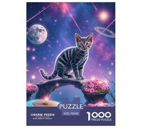 Ocicat 1000 Pieces Jigsaw Puzzles Pet Cat Puzzle for Adults Staycation Kill Time Wall Decoration Birthday Gifts Age 14+ ForAdults 70x50cm/1000pcs