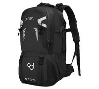 OcioDual Hiking Backpack 40 Liters, Trekking Backpack Black, Mountain and Camino de Santiago, Multifunctional, Lightweight, Men's Backpacks for Camping, Nordic Walking, Survival