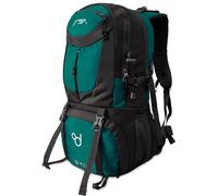 OcioDual Hiking Backpack, 50 Liters, Waterproof and Lightweight Turquoise Multi Pocket Backpack for Travel, Mountain, Camping, Outdoor, Ultralight for Women and Men
