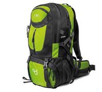 OcioDual Hiking Backpack, 50 Litres, Waterproof and Lightweight, Multiple Pockets, Ideal for Travel, Mountain, Camping, Outdoor, Ultralight, for Men and Women, Green, 50L
