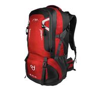 OcioDual Hiking Backpack 60 Liters, Trekking Backpack, Mountain and Camino de Santiago, Multifunctional, Lightweight, Men's Backpacks for Camping, Nordic Walking, Survival (Red)
