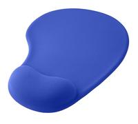 OcioDual Mouse Pad with Wrist Rest, Ergonomic with Gel Support, Blue, Soft Cloth Fabric with Non-Slip Rubber Base, Pain Relief Memory Foam Mousepad for Laser and Optic Mice