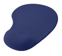 OcioDual Mouse Pad with Wrist Rest, Ergonomic with Gel Support, Dark blue, Soft Cloth Fabric with Non-Slip Rubber Base, Pain Relief Memory Foam Mousepad for Laser and Optic Mice