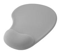 OcioDual Mouse Pad with Wrist Rest, Ergonomic with Gel Support, Grey, Soft Cloth Fabric with Non-Slip Rubber Base, Pain Relief Memory Foam Mousepad for Laser and Optic Mice