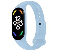 OcioDual Replacement Silicone Bracelet, Official Blue, Compatible with Xiaomi Band 7 6 5, Compatible with Amazfit Band 5, Replacement Strap Bracelet Soft Flexible Rubber, Blue, Official, Mediano