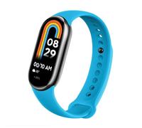 OcioDual Replacement Strap Compatible with Xiaomi Mi Band 9 and Mi Band 8, Silicone Replacement Bracelet, Men's Women's Smart Watch Strap, Metal Clip, Flexible Sport, sky blue, Mediano, Casual