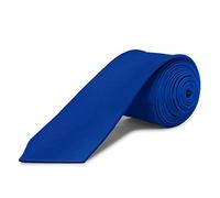 OcioDual Ties For Men, Navy Blue Tie for Men, Unisex Narrow Ties without Satin Print for Wedding, Communion, Baptism and Parties 100% Polyester