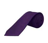 OcioDual Ties For Men, Purple 1 Tie for Men, Unisex Narrow Ties without Satin Print for Wedding, Communion, Baptism and Parties 100% Polyester