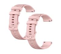 OcioDual Universal Watch Strap 20 mm-22 mm-18 mm Quick Release, Smart Watch Strap, Men's Watch, Women's Watch, Smart Watch Men, Watch Straps and Smartwatch, Pink, Pack of 2, 18mm